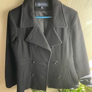Women’s Black Peacoat